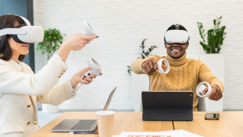 The future of workspaces includes business conference using VR